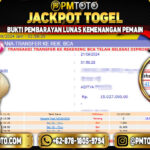 Selamat Kepada Member PMTOTO JACKPOT HONGKONG POOLS Rp.15.027.000.,- LUNAS