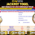 Selamat Kepada Member PMTOTO JACKPOT HONGKONG POOLS Rp.15.500.000.,- LUNAS