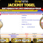 Selamat Kepada Member PMTOTO JACKPOT BACCARAT 2 GAMES Rp.10.000.000.,- LUNAS