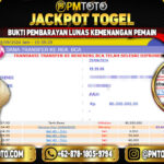 Selamat Kepada Member PMTOTO JACKPOT SINGAPORE POOLS Rp.80,000,000.,- LUNAS