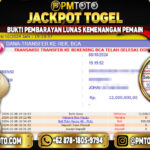 Selamat Kepada Member PMTOTO JACKPOT TOTOMACAU POOLS Rp.13,300,000.,- LUNAS