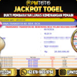 Selamat Kepada Member PMTOTO JACKPOT SINGAPORE POOLS Rp.19,900,000.,- LUNAS