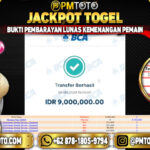 Selamat Kepada Member PMTOTO JACKPOT CHINA Rp.9.000.000.,- LUNAS