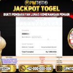 Selamat Kepada Member PMTOTO JACKPOT HONGKONG Rp.7.880.000.,- LUNAS