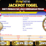 Selamat Kepada Member PMTOTO JACKPOT HONGKONG Rp.11.000.000.,- LUNAS