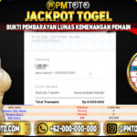 Selamat Kepada Member PMTOTO JACKPOT TOTOMACAU Rp.5.000.000.,- LUNAS