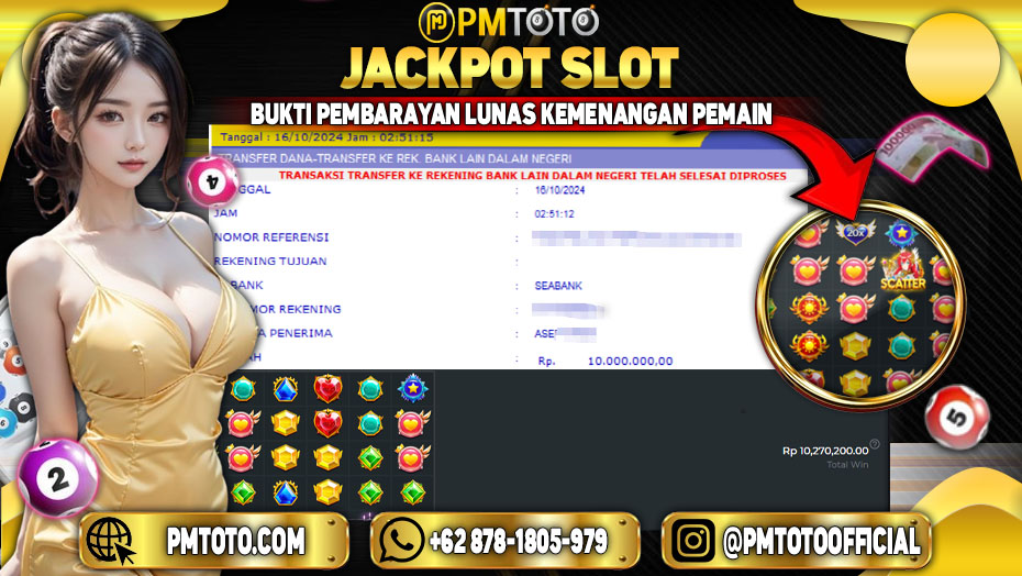 Selamat Kepada Member PMTOTO JACKPOT STARLIGHT PRINCESS di PMTOTO Rp.10,270,200.,- LUNAS