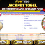 Selamat Kepada Member PMTOTO JACKPOT SINGAPORE POOLS Rp.22,065,180.,- LUNAS