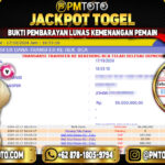 Selamat Kepada Member PMTOTO JACKPOT TOTOMACAU POOLS Rp.50,000,000.,- LUNAS