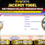 Selamat Kepada Member PMTOTO JACKPOT TOTOMACAU POOLS Rp.8,400,000.,- LUNAS