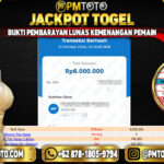 Selamat Kepada Member PMTOTO JACKPOT TOTOMACAU Rp.6.000.000.,- LUNAS