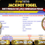 Selamat Kepada Member PMTOTO JACKPOT TAIWAN Rp.5.000.000.,- LUNAS