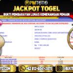 Selamat Kepada Member PMTOTO JACKPOT SINGAPORE Rp.7.501.000.,- LUNAS