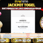 Selamat Kepada Member PMTOTO JACKPOT JAPAN Rp.4.000.000.,- LUNAS