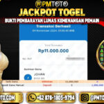 Selamat Kepada Member PMTOTO JACKPOT GATES OF OLYMPUS Rp.11.000.000.,- LUNAS