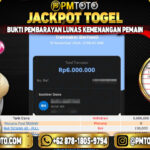 Selamat Kepada Member PMTOTO JACKPOT TAIWAN Rp.6.000.000.,- LUNAS