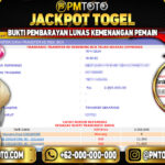 Selamat Kepada Member PMTOTO JACKPOT SINGAPORE Rp.3.500.000.,- LUNAS