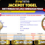 Selamat Kepada Member PMTOTO JACKPOT HONGKONG Rp.5.300.000.,- LUNAS