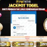 Selamat Kepada Member PMTOTO JACKPOT CAMBODIA Rp.13.000.000.,- LUNAS