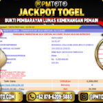 Selamat Kepada Member PMTOTO JACKPOT OREGON 09 Rp.5.500.000.,- LUNAS