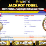 Selamat Kepada Member PMTOTO JACKPOT SINGAPORE Rp.7.300.000.,- LUNAS