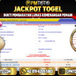 Selamat Kepada Member PMTOTO JACKPOT SINGAPORE Rp.13.500.000.,- LUNAS