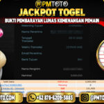 Selamat Kepada Member PMTOTO JACKPOT HONGKONG Rp.5.000.000.,- LUNAS