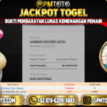 Selamat Kepada Member PMTOTO JACKPOT TOTOMACAU Rp.3.000.000.,- LUNAS