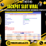Selamat Kepada Member PMTOTO JACKPOT HONGKONG Rp.4.000.000.,- LUNAS